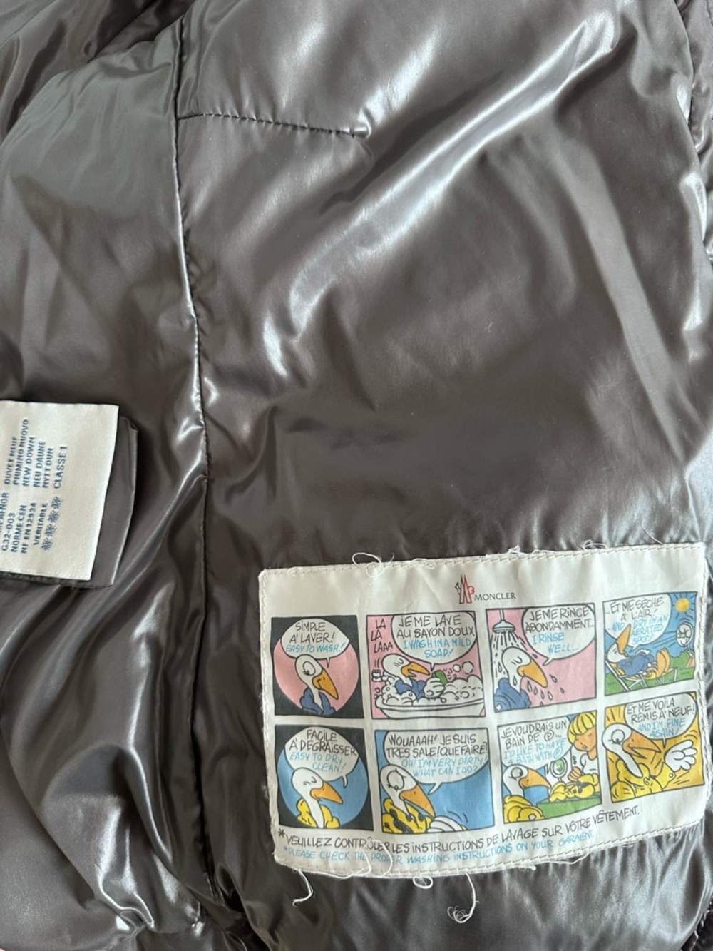 Moncler Shiny Black Quilted Puffer Jacket - Picture 5 of 6